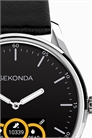 Гибридные часы Sekonda с круглым циферблатом диаметром 45 мм, серебристого цвета артикул 149071094