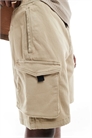 Джоггеры Cargo в стиле «бермуды» бежевого цвета артикул 149664928