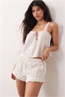 Шорты-пижама с оборками co-ord артикул 155637681