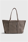 Сумка-шоппер с откидной крышкой в полоску артикул 156297819