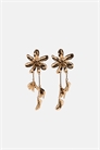 Серьги-подвески с цветочками артикул 156033419