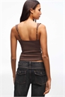Топ на бретелях из бенгалина артикул 155393089