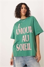 Футболка свободного кроя с принтом «Soleil» артикул 144642075