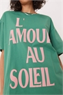 Футболка свободного кроя с принтом «Soleil» артикул 144642075