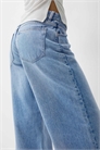 Джинсы с широкими брючинами артикул 149665544