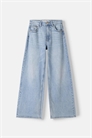 Джинсы с широкими брючинами артикул 149665544