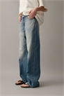 Джинсы-багги с высокой талией артикул 155222159
