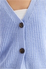 Кардиган на пуговицах с крупной ребристой вязкой артикул 152350990