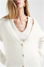 Мягкий вязаный кардиган макси с V-образным вырезом из шерсти co-ord артикул 153494837