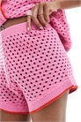 Шорты из открытой вязки co-ord артикул 142841916