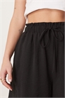 Шорты свободного кроя с завязками на талии артикул 141274378