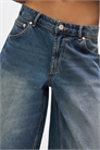 Бермуды из джинсовой ткани свободного кроя артикул 156237875