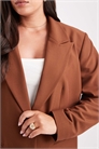 Блейзер свободного кроя с закругленными линиями артикул 148607384