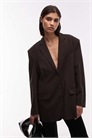 Блейзер свободного кроя с однорядной застежкой артикул 151967042