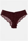 Набор из 3 пар бразильских трусиков без отпечатков и с кружевом артикул 149438457