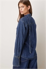 Рубашка из 100% хлопкового денима Msngo с завязками на шее артикул 151270414