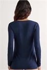 Топ с длинными рукавами из микромодала и круглым вырезом артикул 154060810