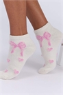 Набор из 2 пар тренировочных носочков с бантиком: дышащие, удобные, мягкие, из трикотажа артикул 155330214