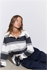 Поло с полосками свободного кроя артикул 154896668
