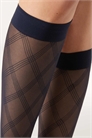 Прозрачные гольфы с ромбовидным узором артикул 155613627
