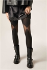 Прозрачные колготки с непрозрачной вставкой артикул 155279204