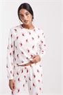Пижамная кофта с круглым вырезом и длинными рукавами co-ord артикул 154314236