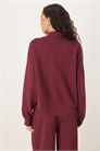 Свитшот с воротником-воронкой на застежках и асимметричным подолом артикул 149137178