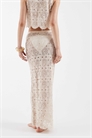 Макси-юбка для пляжа с цветочным узором, выполненным крючком, с волнистым краем и высоким содержанием хлопка co-ord артикул 153490729