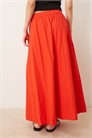 Объемная юбка макси из хлопкового поплина артикул 153668010