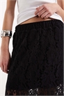 Макси-юбка из кружева с воланами и подкладкой артикул 153399137