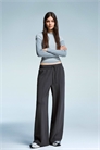 Брюки с широкими брючинами из мягкой ткани артикул 151648127