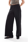 Брюки из джерси-крепа с широкими брючинами артикул 140259233