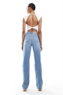 ASOS DESIGN: джинсы с прямым кроем, удлиненные, удобные, из эластичного материала артикул 139586208