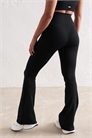 Черные ребристые бесшовные колготки-клёш для миниатюрных девушек артикул 141194335