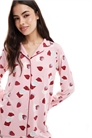 Комплект пижамы с принтом в виде высоких десертов артикул 143453183