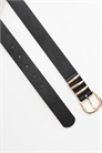 Пояс для джинсов из искусственной кожи с золотой пряжкой артикул 150937784