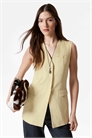 Жилет с длинной линией талии артикул 143460119