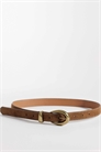 Пояс из искусственной кожи с золотой пряжкой артикул 153786575
