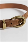 Пояс из искусственной кожи с золотой пряжкой артикул 153786575