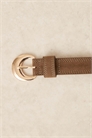 Пояс с пряжкой и декоративной строчкой артикул 152429974