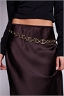 Пояс с шариковым ланцюжком на талии и бедрах артикул 151702644