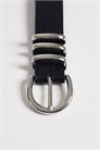 Пояс из искусственной кожи с серебряной пряжкой артикул 153084261