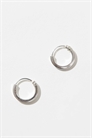Серьги-кольца с плоской поверхностью диаметром 10 мм артикул 141070214