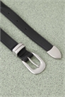 Тонкий ремень в западном стиле с серебряной пряжкой артикул 149514642