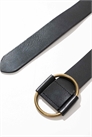 Кожаный ремень с круглой пряжкой артикул 139983644