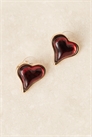Серьги-гвоздики с изображением сердца артикул 152119089