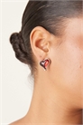 Серьги-гвоздики с изображением сердца артикул 152119089