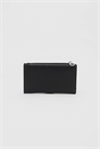 Простой кошелек на молнии черного цвета артикул 149768843