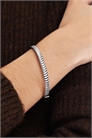 Водонепроницаемый браслет из нержавеющей стали с ребристой поверхностью артикул 151745679