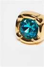 Эксклюзивное кольцо для подушки из нержавеющей стали с синим камнем артикул 151184640